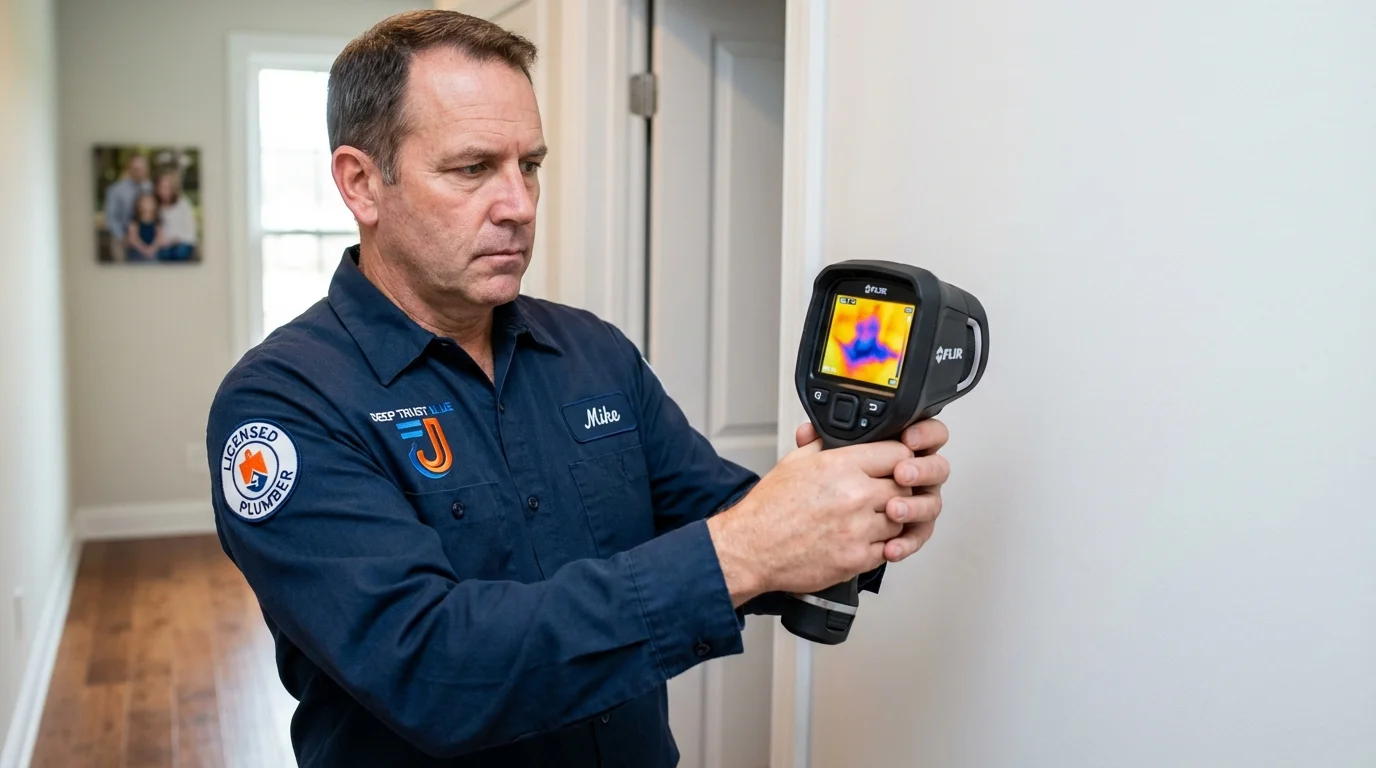 Thermal imaging leak detection by Johns Plumbing LLC in Harrison